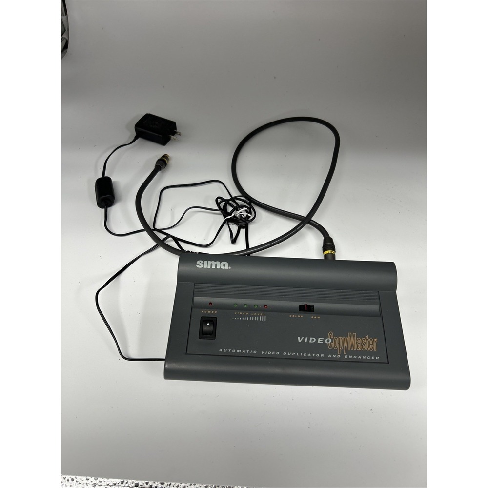 SIMA SED-CM VIDEO COPYMASTER ENHANCER DUPLICATOR W/AC CORD USED